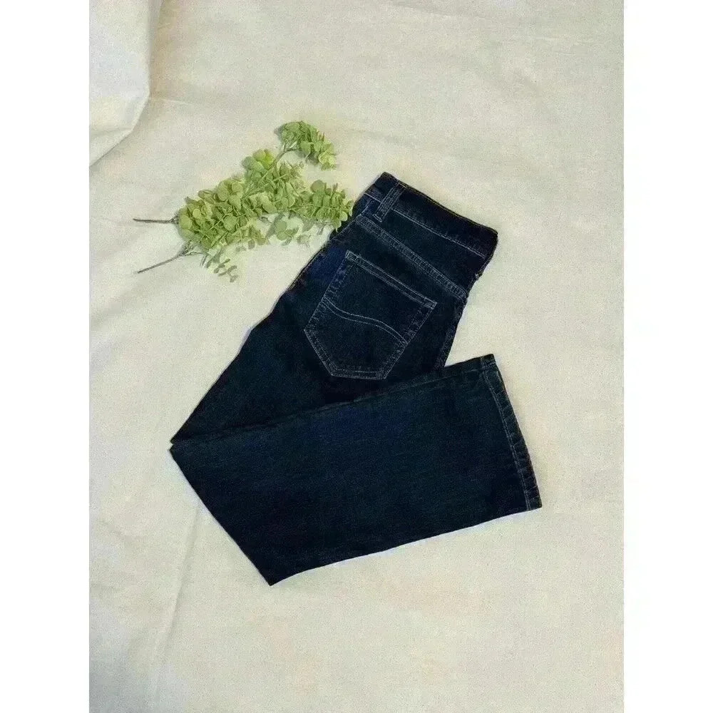 Lee Boys' Slim Fit Stretch Jeans Straight 10 Adjustable Dark Sure‎ 2 Fit denim